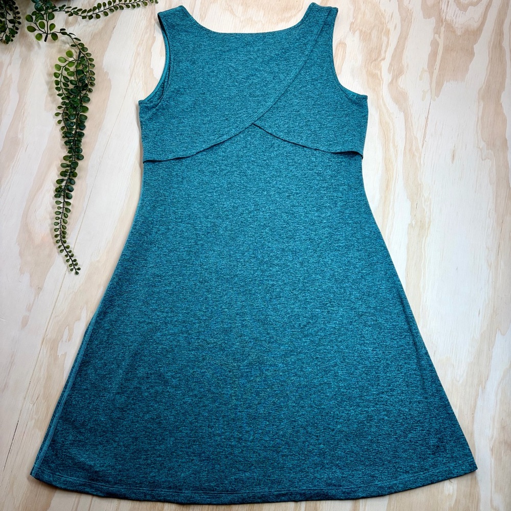 Patagonia Seabrook Dress Womens M Teal UPF 50 Travel Athleisure Sleeveless - Picture 3 of 10